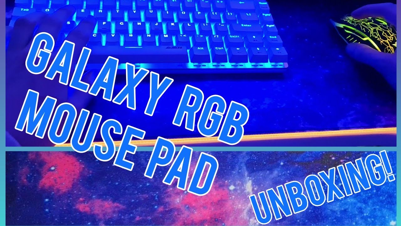 CHEAP RGB GALAXY MOUSE PAD UNBOXING 📦