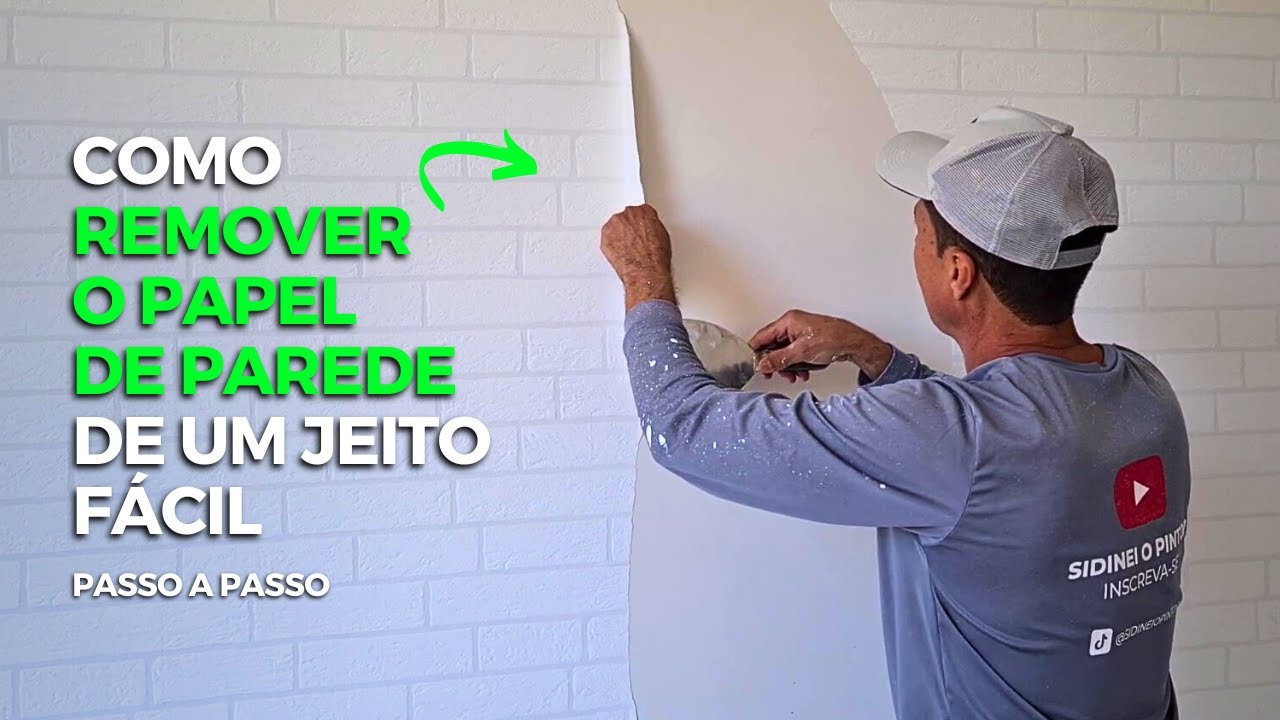 COMO RETIRAR PAPEL DE PAREDE E A COLA SEM DANIFICAR A TINTA (SIMPLES E RÁPIDO) PASSO A PASSO