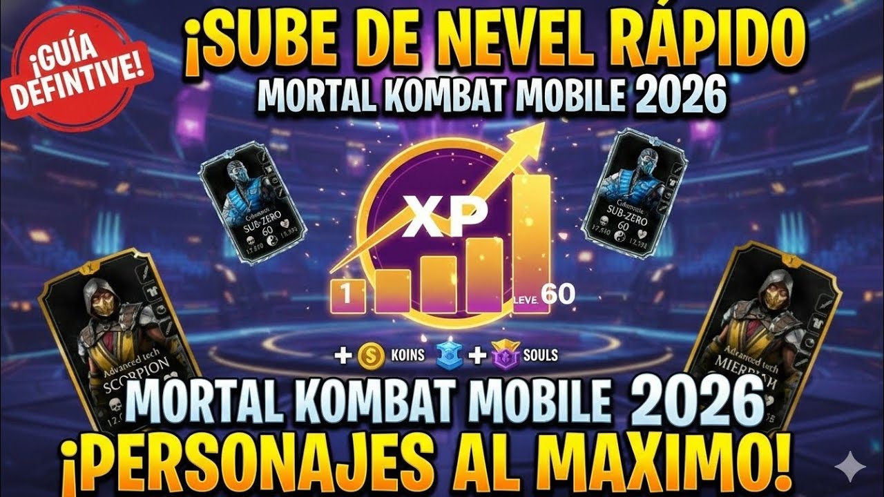 11. Mortal kombat mobile: Review de como subir de nivel a tus personajes mas rápido