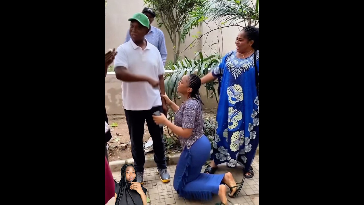 Regina Daniels Kneels to Beg Husband on Set After He Complains About Her Busy Schedule #shorts #fyp