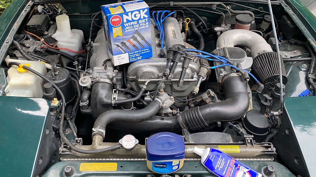 Spark plug wire replacement. Mazda Miata 1990-2000