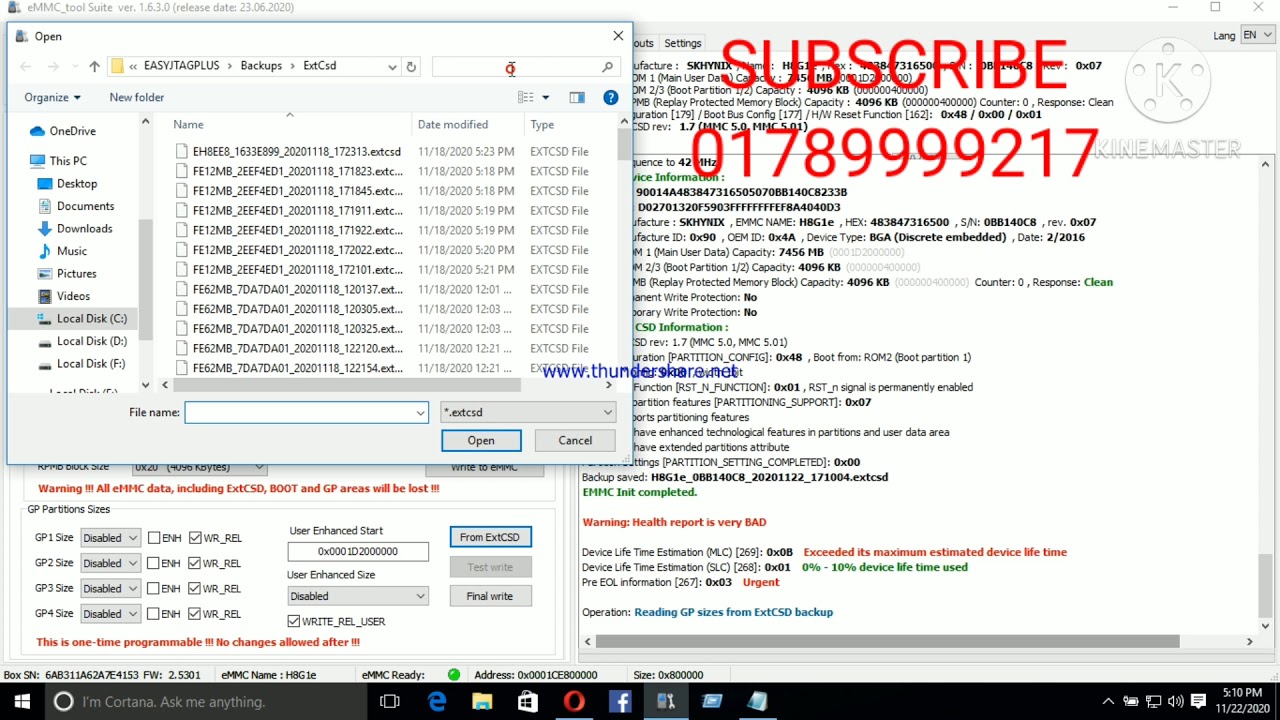 কি ভাবে EASY JTAG PLUS দিয়ে EMMC GP PARTITION /HEALTH REPORT VERY BAD ঠিক করবেন/WALTON GH6 REPAIR