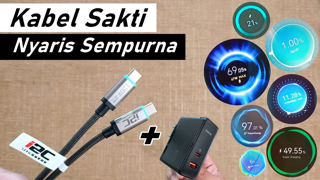 Tes Kabel Sakti I2C PD 120w 6A | TurboCharge | SuperVOOC | FlashCharge | SuperCharge | QC PPS Dart |