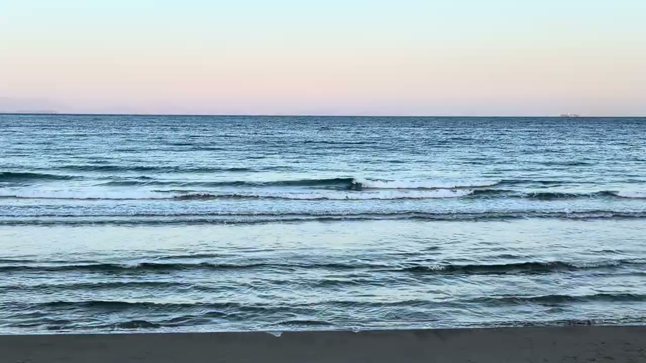 Calm Sea Waves at Night 🌙 2 Hours Relaxing Sea Sounds for Sleep (NO MUSIC)