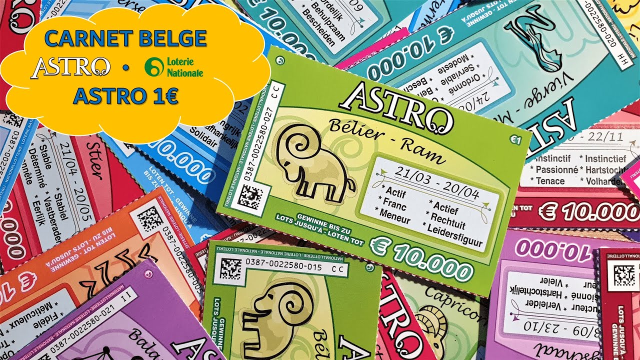 🇧🇪 Carnet Belge - ASTRO 1€ • Loterie Nationale