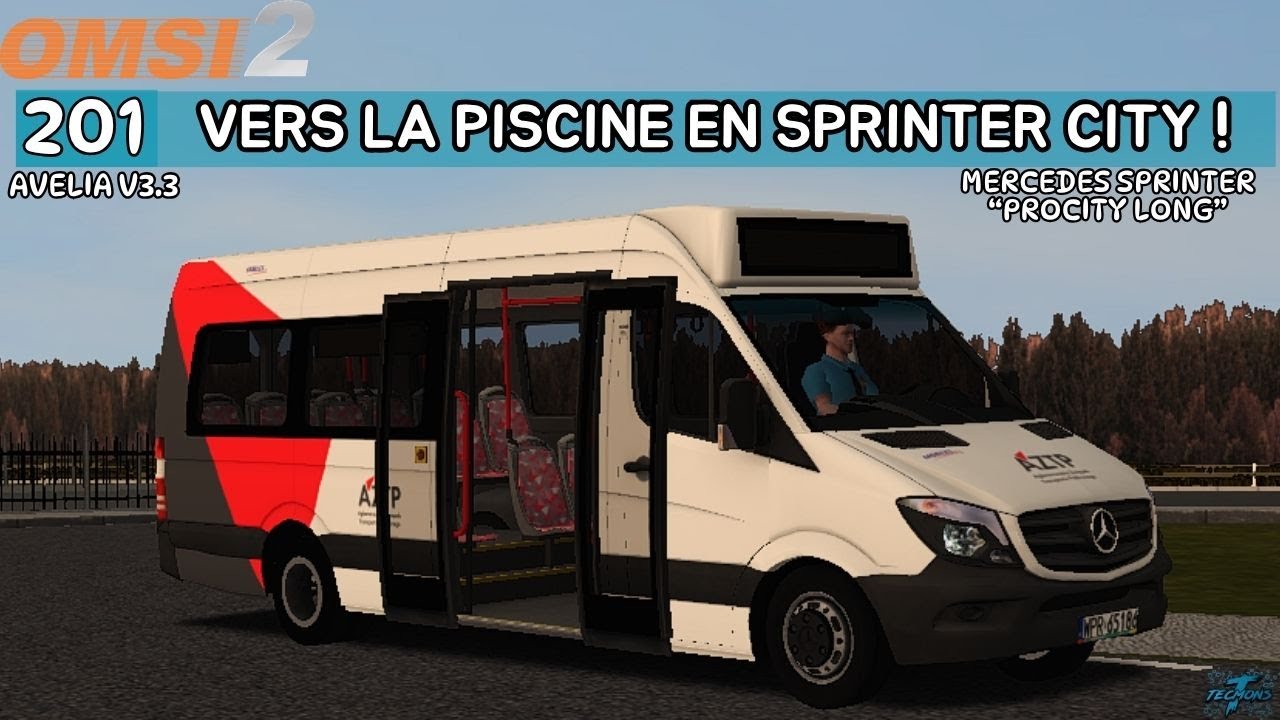 VERS LA PISCINE EN SPRINTER CITY ! | LA CHRONIQUE DU BUS 201 | OMSI 2