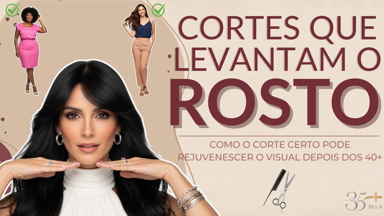 6 CORTES de Cabelo que REJUVENESCEM: O Efeito LIFTING para Mulheres 40+