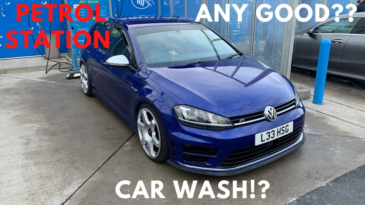 I TOOK A GOLF R TO A PETROL STATION CAR WASH!?!?     *ACTUALLY IMPRESSED*