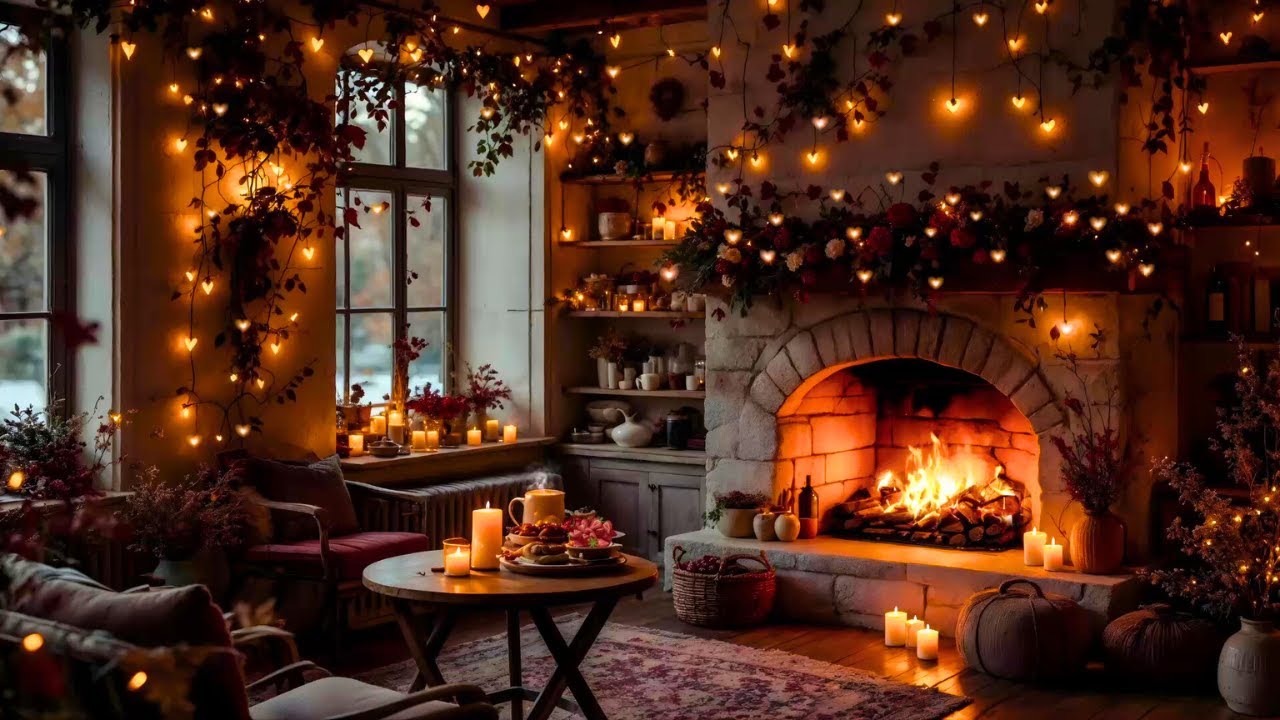 Breathe & Relax 🔥 Fireplace Ambience with Crackling ASMR