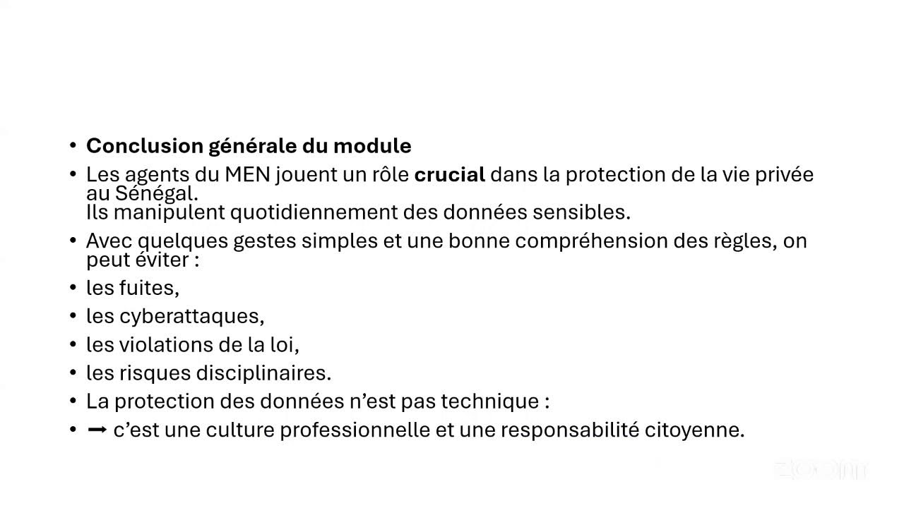 Module 5 : Protection et Sécurité
