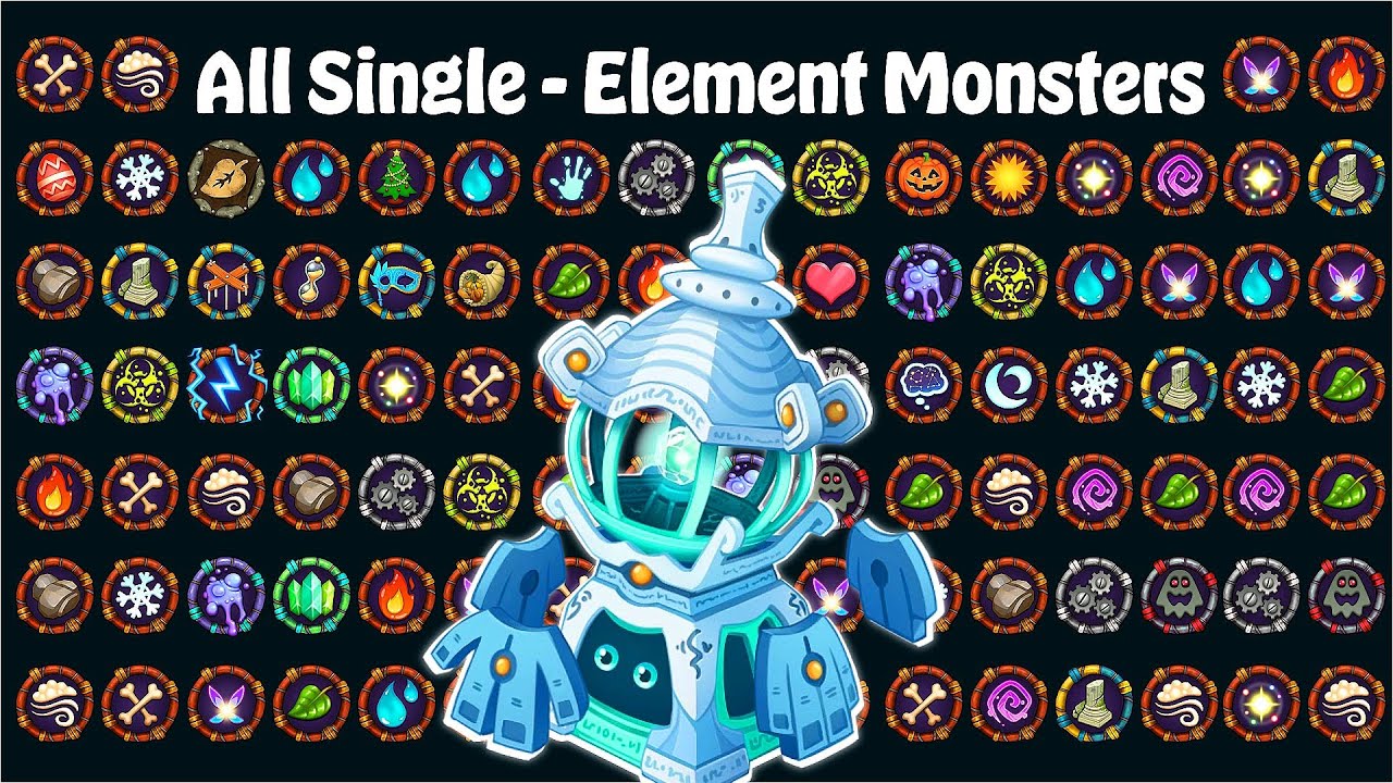 All New Single-Element Monsters in My Singing Monsters