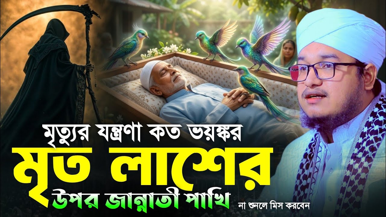 মৃত্যু র যন্ত্রণা কত ভয়ঙ্কর❗মৃত লাশের উপর জান্নাতী পাখি || মাওলানা মিল্লাত হুসাইন মাহমুদ কাসেমী