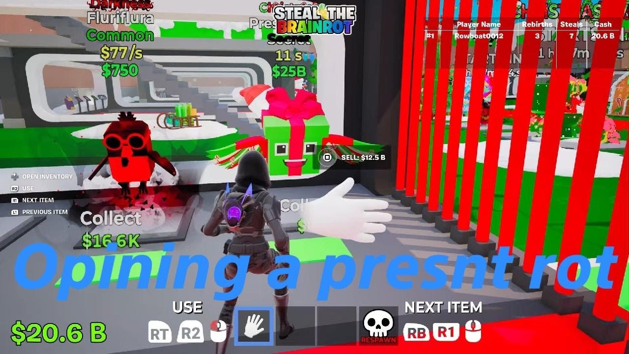 Opining a presnt rot