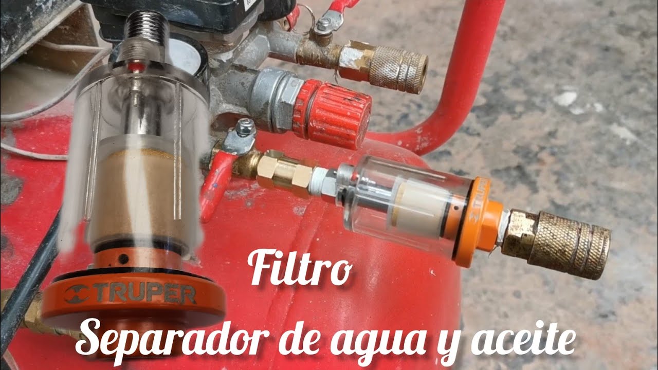 filtro separador de agua y aceite ¿como instalarlo?