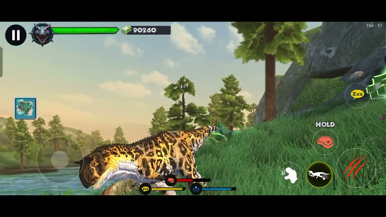 I fought a Baryonyx using Carnotaurus and Suchomimus skin