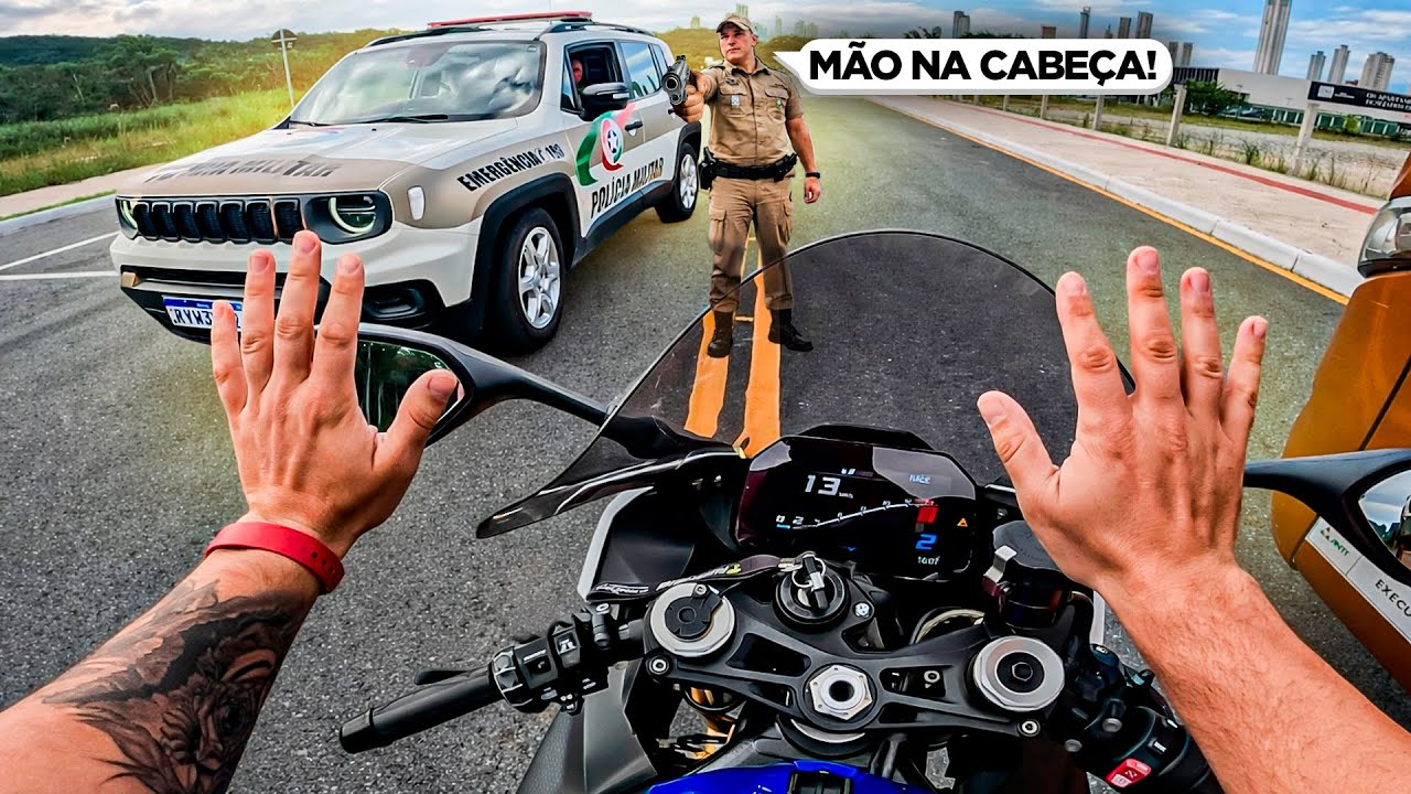 R0UBEI A BMW S1000 DO AGIOTA E DEI DE FRENTE COM A POLÍCIA!
