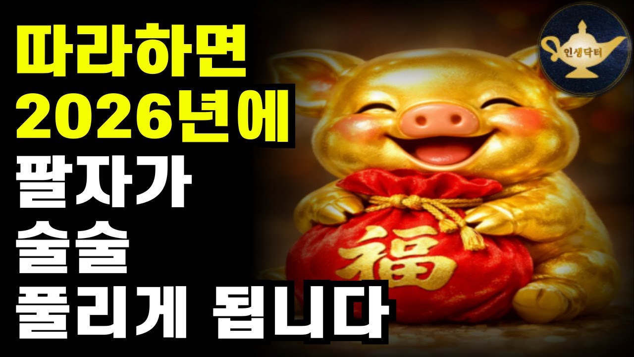 2026년 모든게 잘 풀리게 만드는 강력한 방법