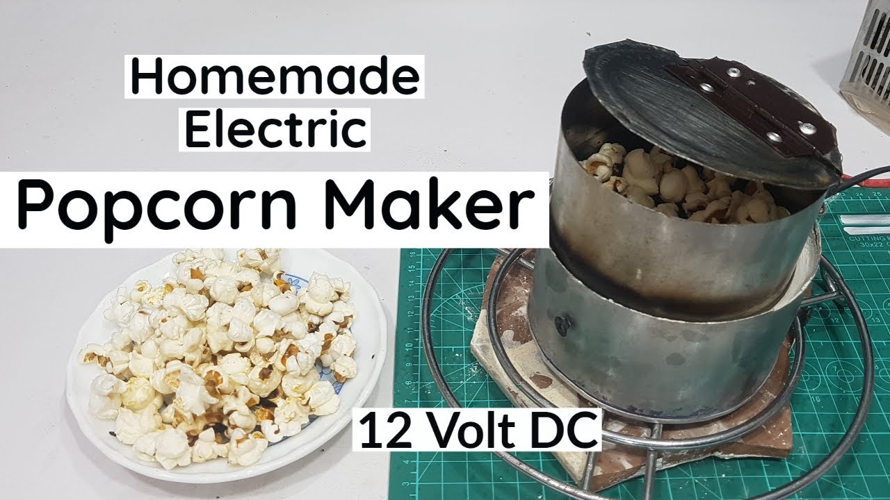 How to make popcorn making machine - Homemade electric popcorn maker
