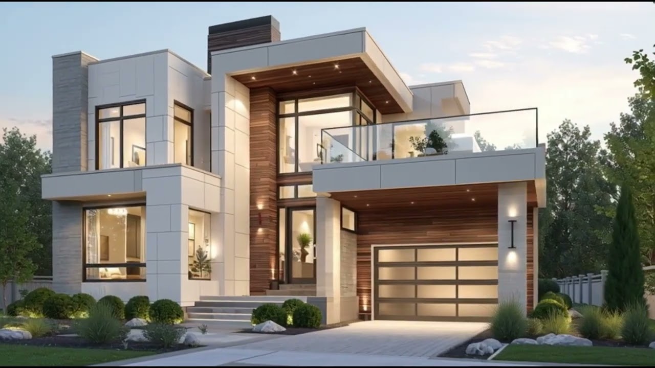 Trendy Modern House Front Design 150 | Luxury Exterior Ideas with USA Style Vibes