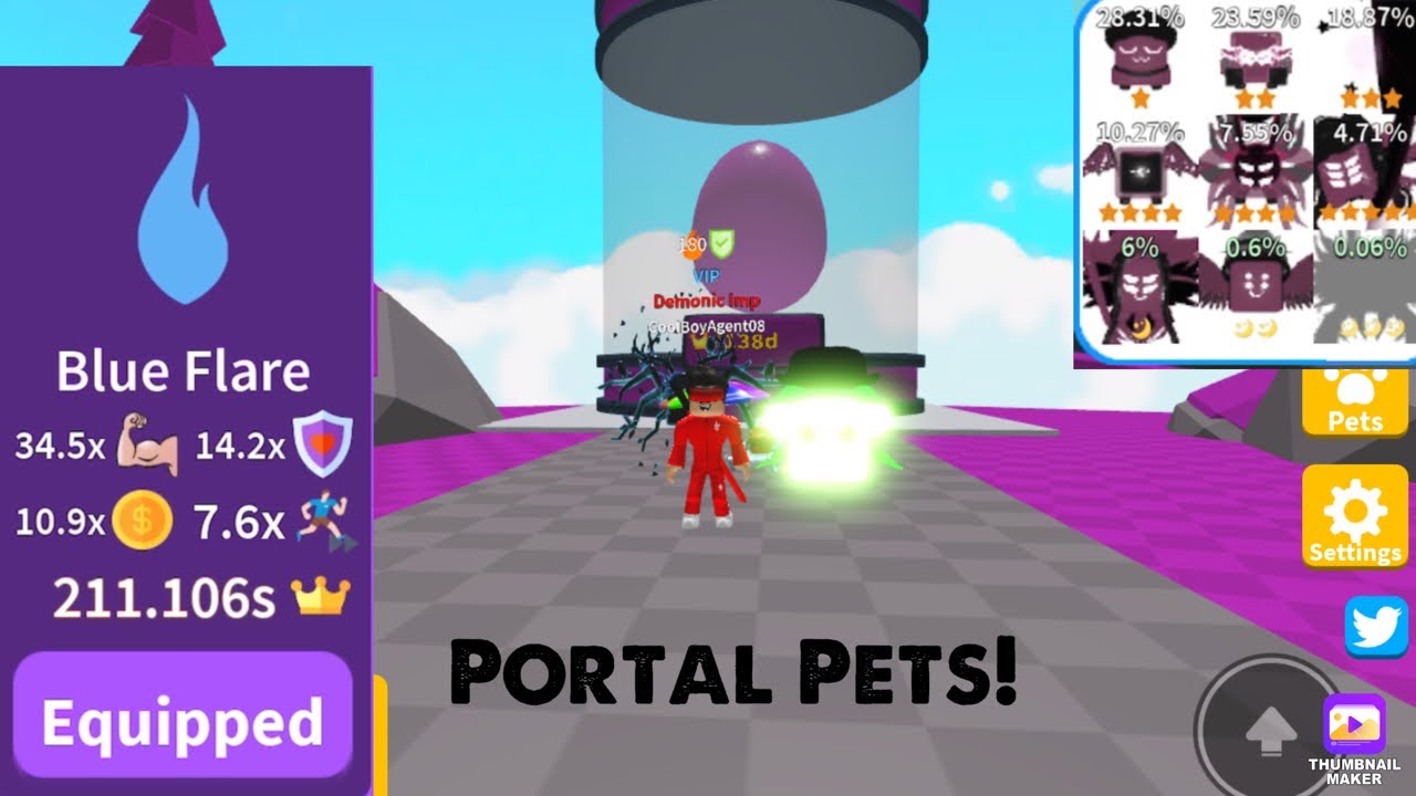 Portal Pets! New Aura! Saber Simulator Update!
