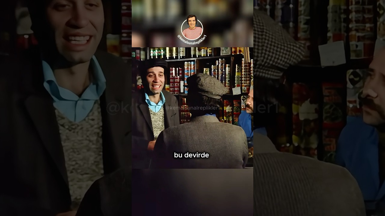 Kemal Sunal - Bakkal alışverişinde dedikodusunu yapıyor, havasını atıyor hem de nevaleyi g&ouml;t&uuml;r&uuml;yor.