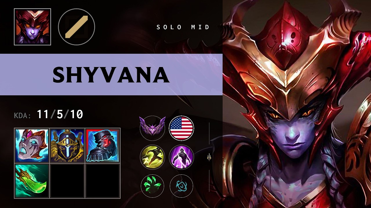 Shyvana Mid vs Ryze - NA Master Patch 26.11