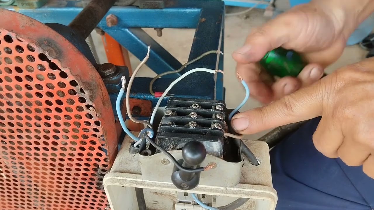 อยากเป็นนักประดิษฐ์  วิธีต่อวงจรมอเตอร์วิ่ง  ซ้าย ขวาใช้งานจริงด้วย   cam  starter 220 v