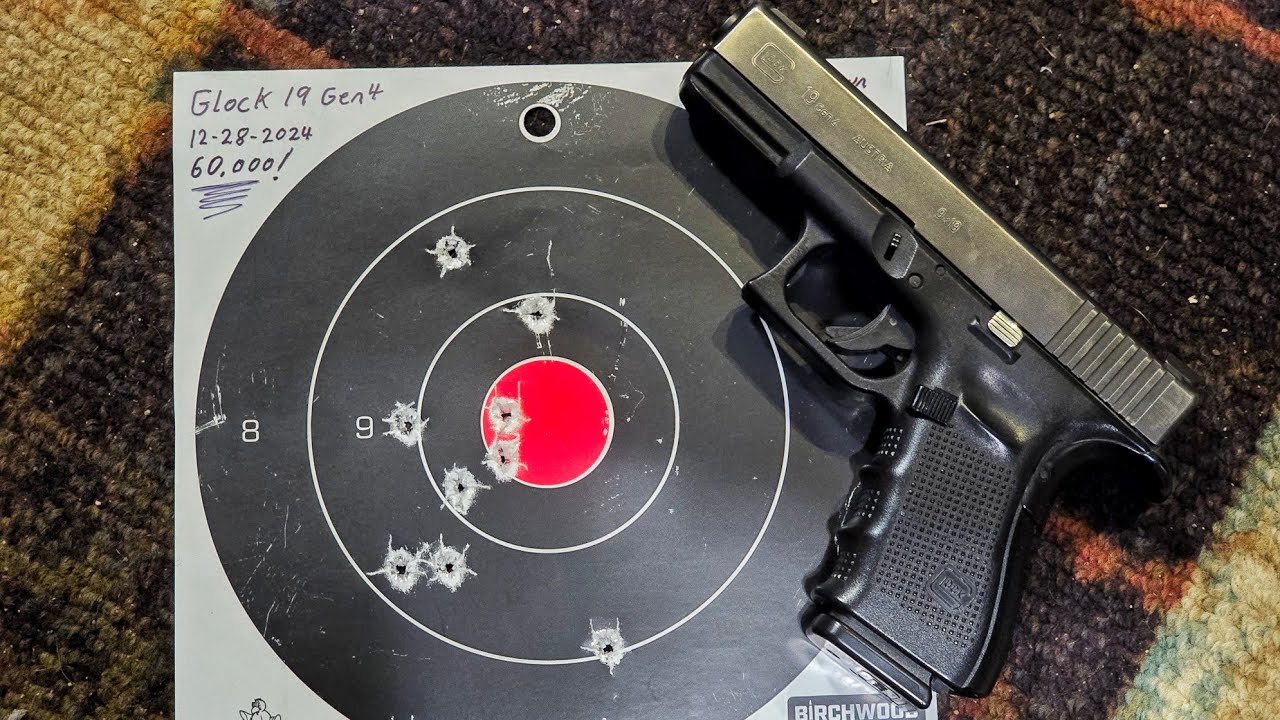 Glock 19 Gen4 60k Rounds Later - 100yrd Shot