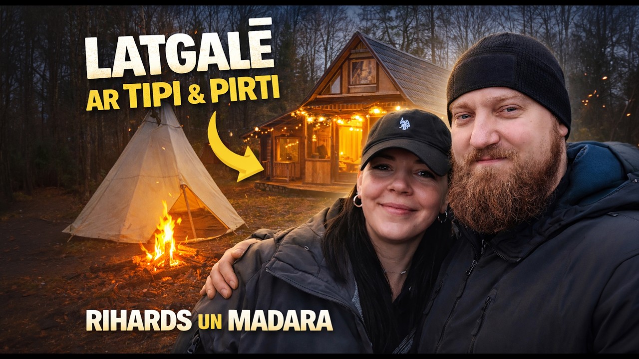 Latgale pirms Ziemassvētkiem | Tipi telts, sniega meklēšana & pirts pie Elkšņa ezera