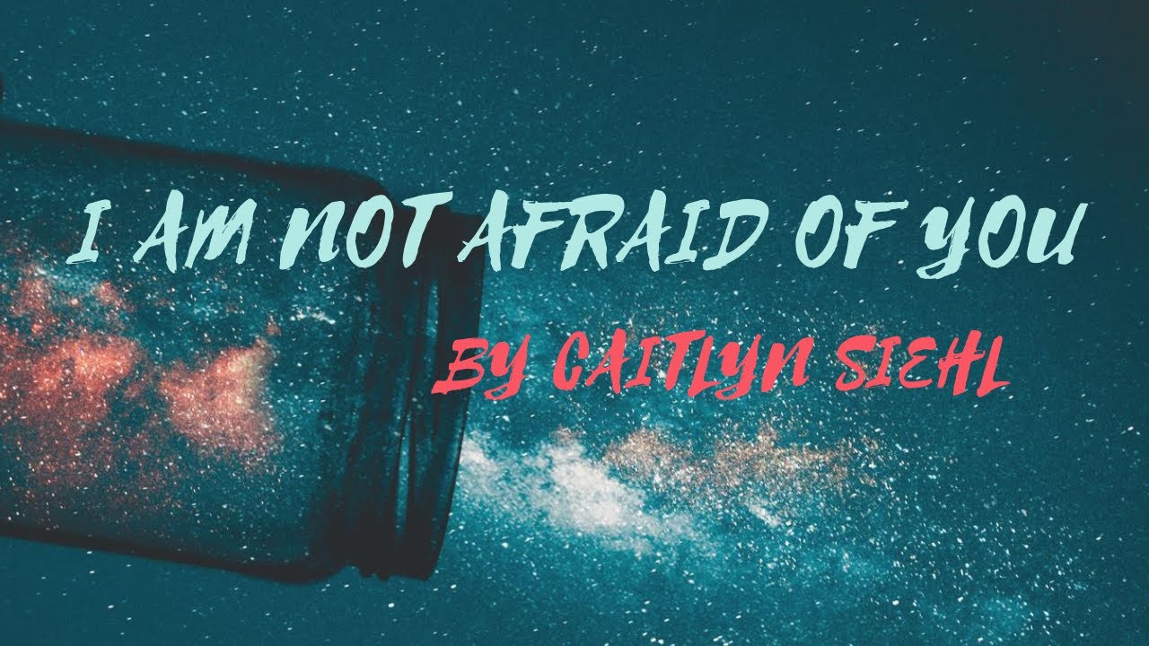 I am not afraid of you by Caitlyn Siehl