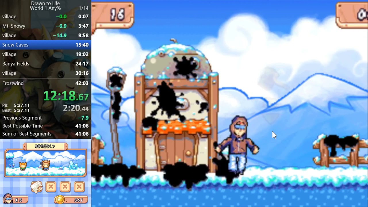 (WR) Drawn to Life World 1 Any% Speedrun in 42:21