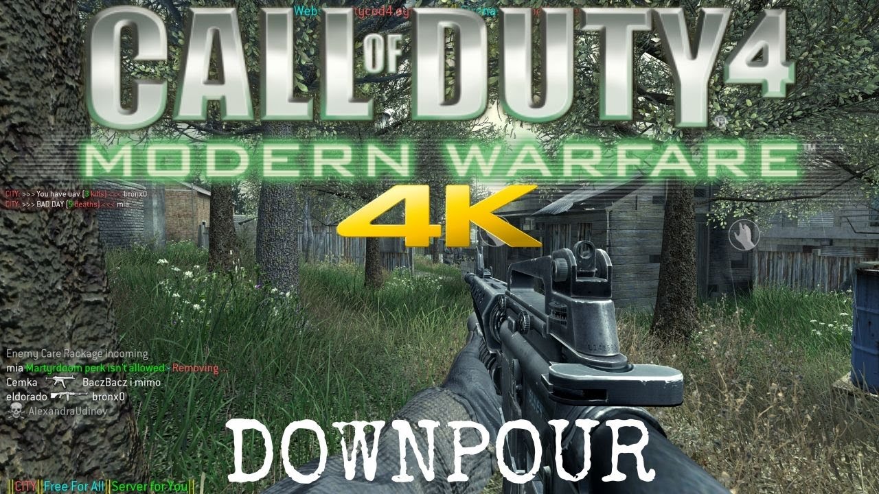 Call of Duty 4 Modern Warfare 4K Multiplayer PC 2019 Downpour