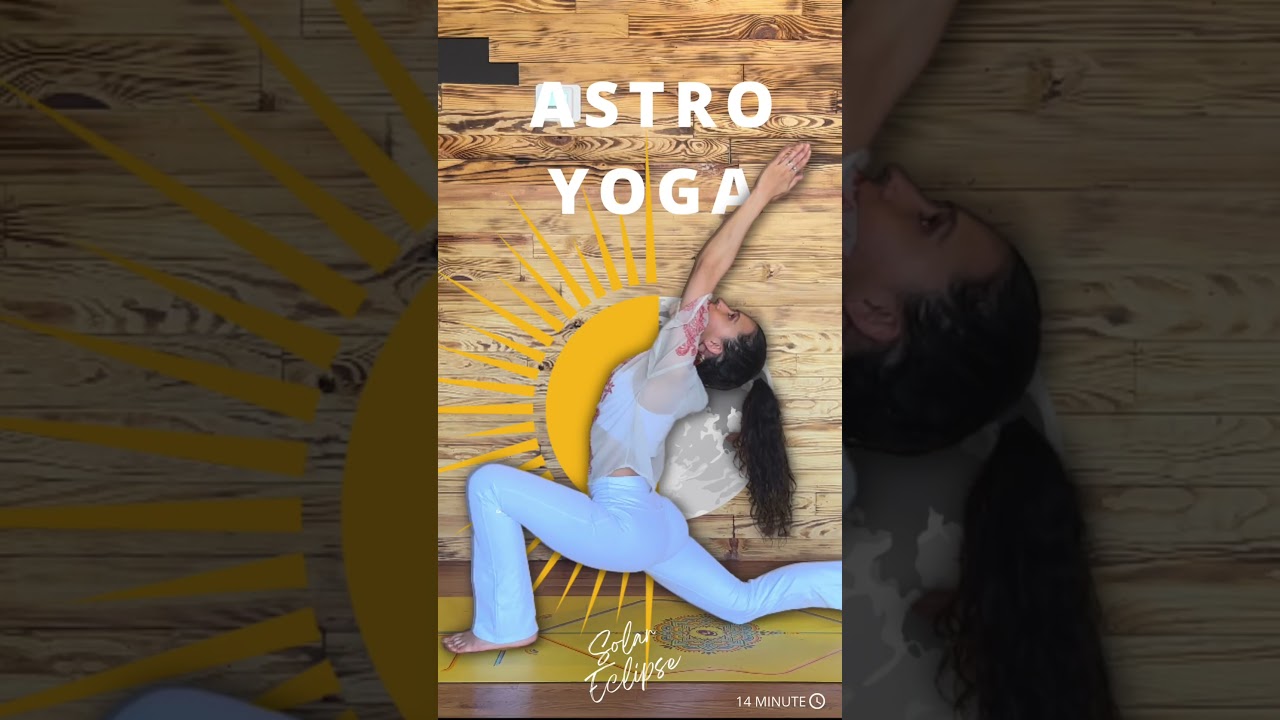 ✨Alert New AstroYoga class Solar Eclipse special ✨ #yogaathome #solareclipse #solareclipse2023