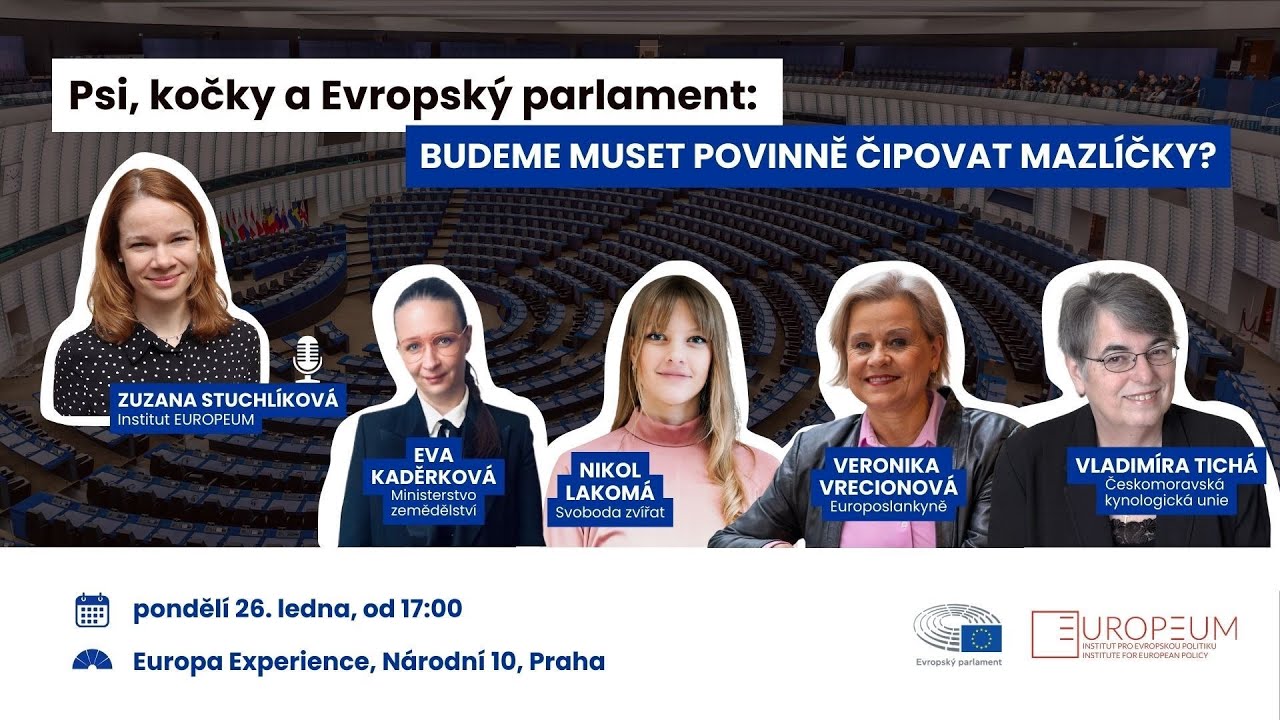 Psi, kočky a Evropský parlament: Budeme muset povinně čipovat mazlíčky? | Záznam z debaty