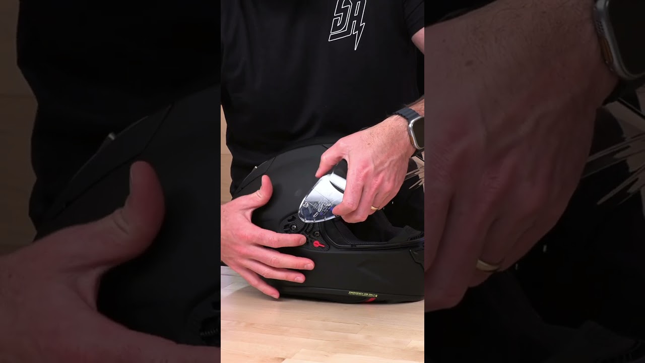 Замена защитного щитка для шлема Shoei X-15 &mdash; SpeedAddicts.com #шорты
