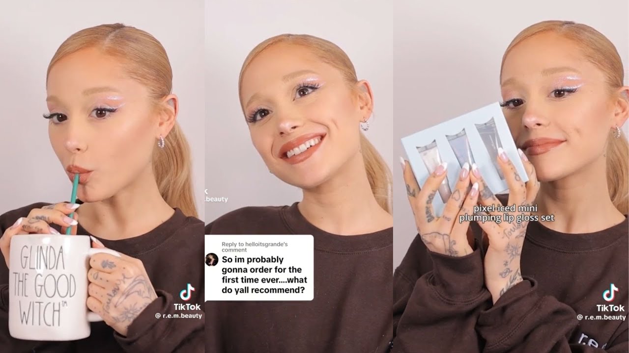 r.e.m. beauty's 2 year anniversary q+a with ariana grande | tiktok compilation 2023