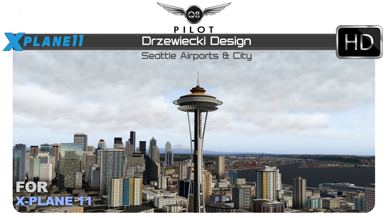 Drzewiecki Seattle Airports and City for X Plane 11