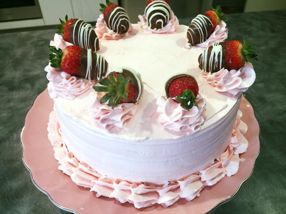Strawberry Chiffon Cake