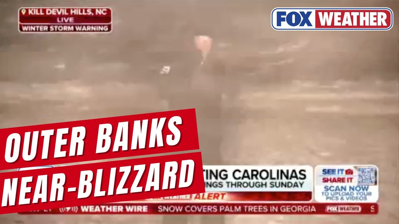 Major Winter Storm Causes Near-Blizzard Conditions In The Outer Banks