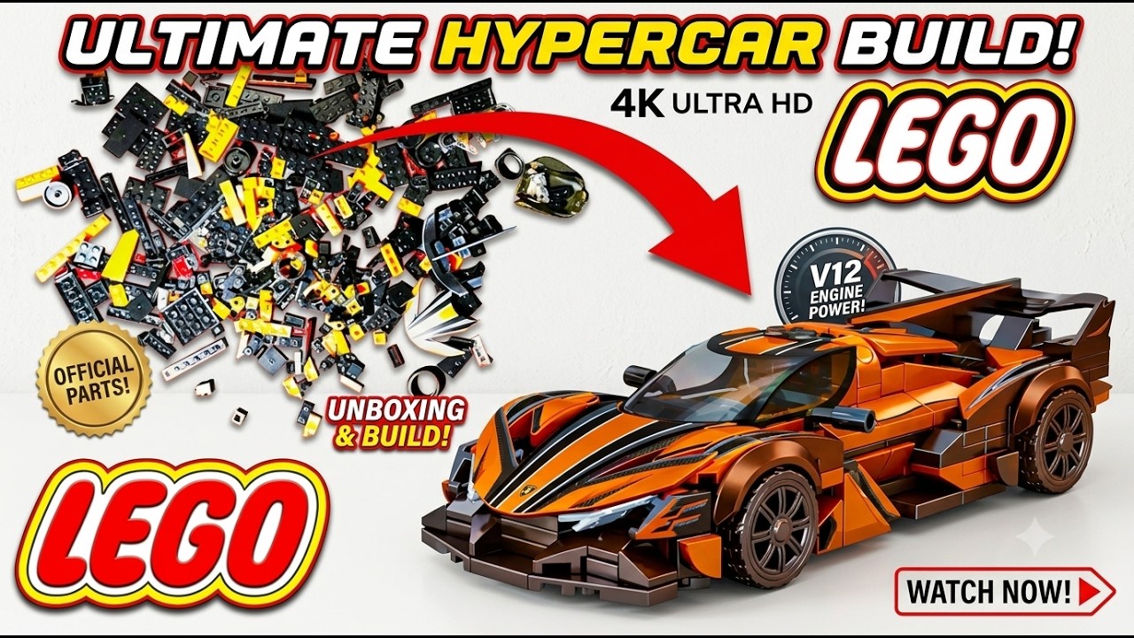 LEGO SEMBO Create Supercar HyperCar Building blocks