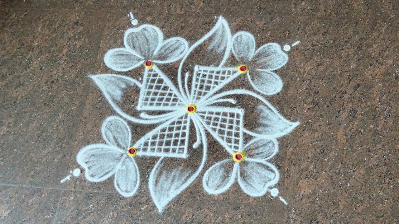 Simple & easy kolam 6*6/3*3