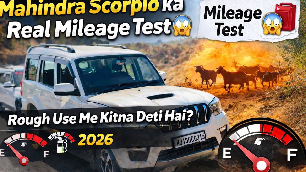 Mahindra Scorpio ka Real Mileage Test 😱 | Rough Use Me Kitna Deti Hai? 2026 jhota पालना आसान नहीं है