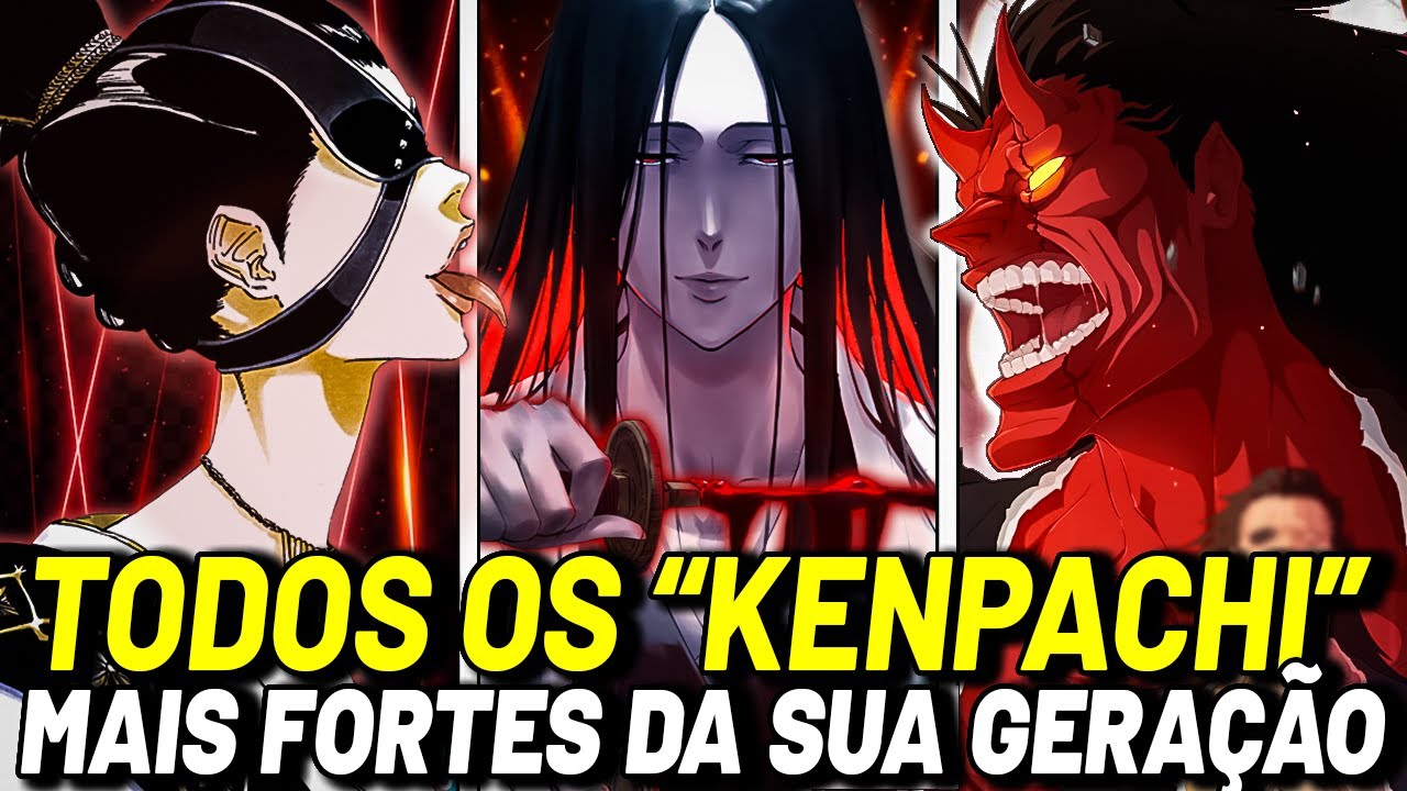 TODAS AS GERAÇÕES DE KENPACHI EM BLEACH (os shinigamis mais fortes de cada geração)