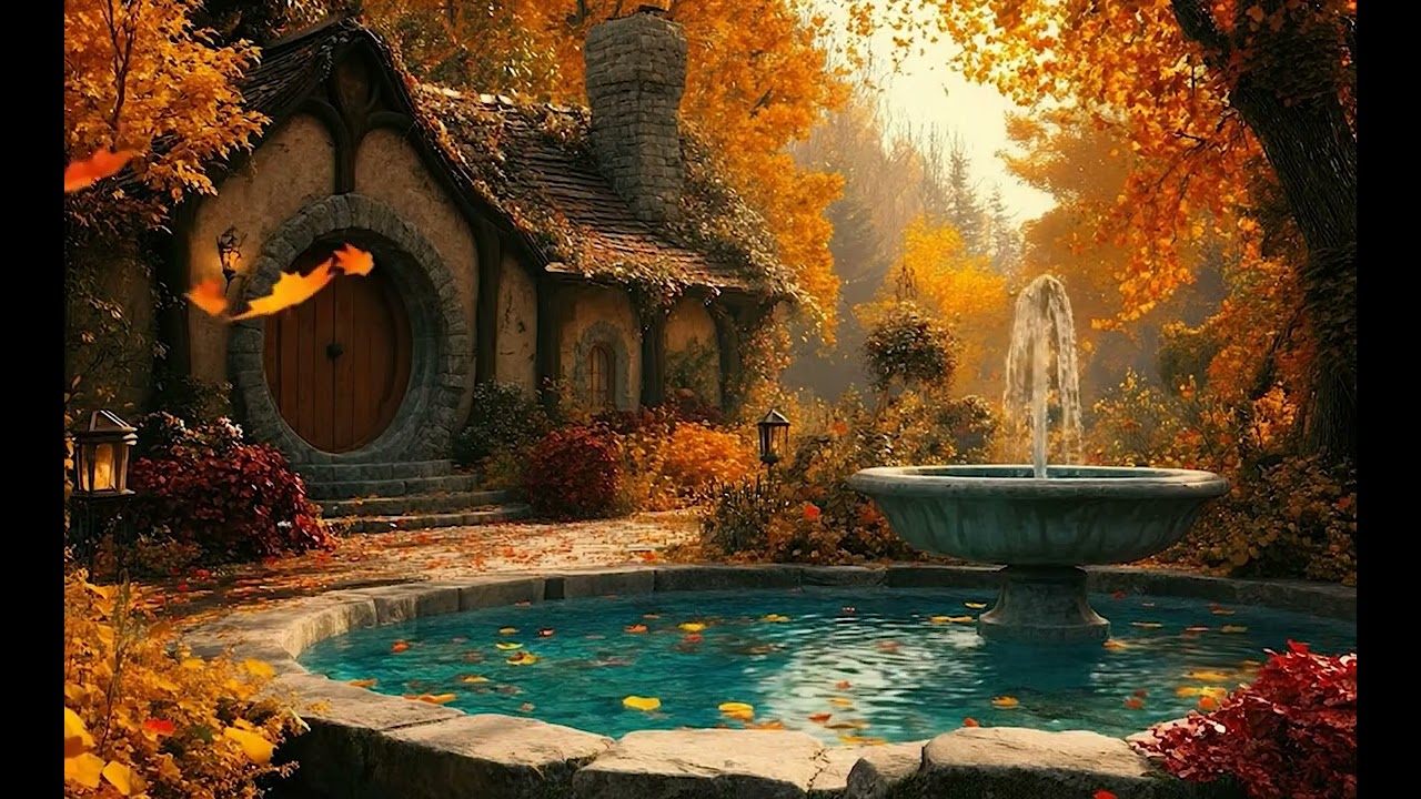 Hobbit Village Comfort 🌿 Natural Surroundings And Fountains Help You Unwind and Focus.