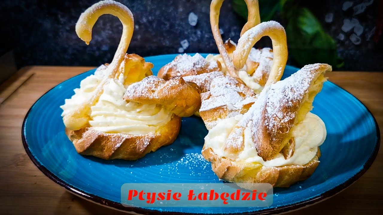 Walentynkowy Deser Ptysie Łabędzie