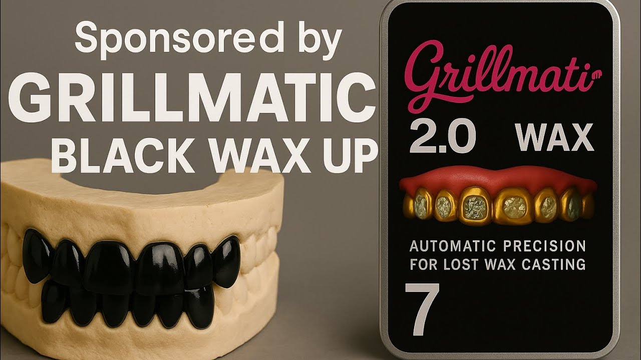 Sponsored by Grillzmatic - Wax For Grillz And Its Black🥰 #Grillz #goldteeth #grillmaking #goldteeth 