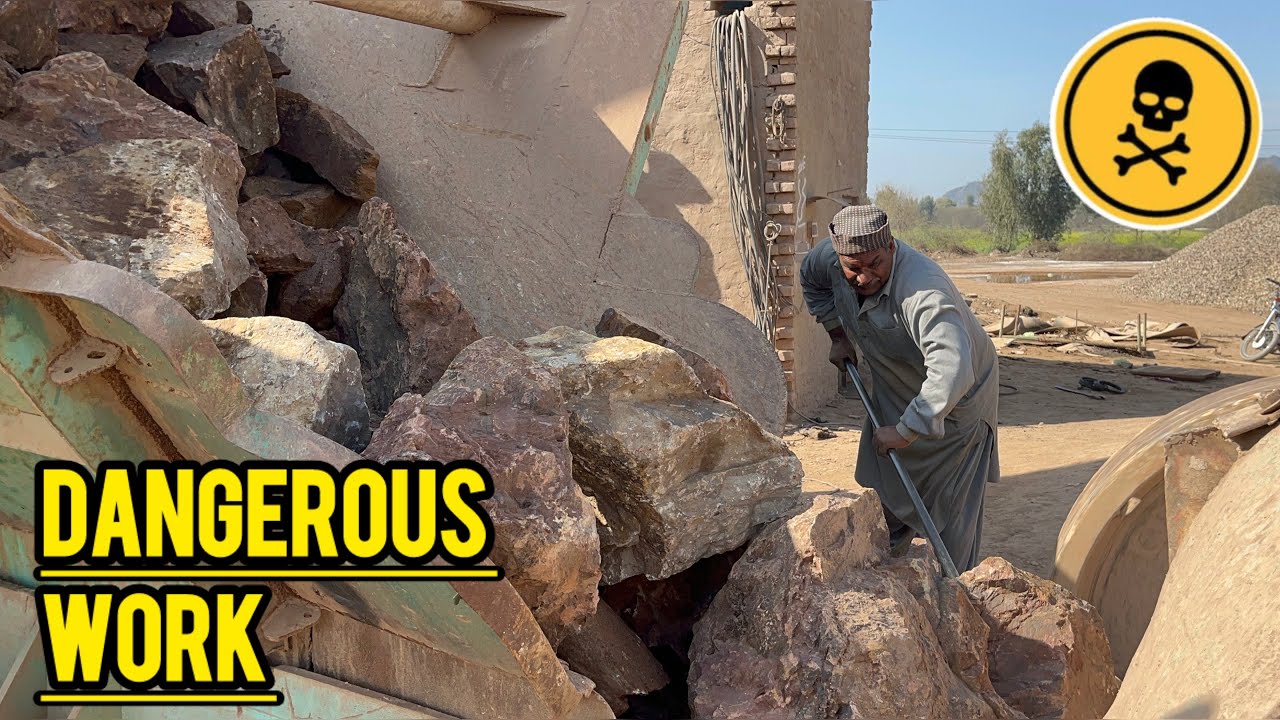 Amazing rock crusher #sandmentcrushing #asmarcutting #skills #excavator #viralvideo #1000subscriber