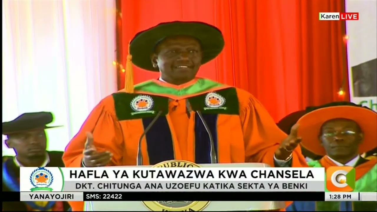 President Ruto's Speech during the Installation of Dr. Chitunga as Chancellor.