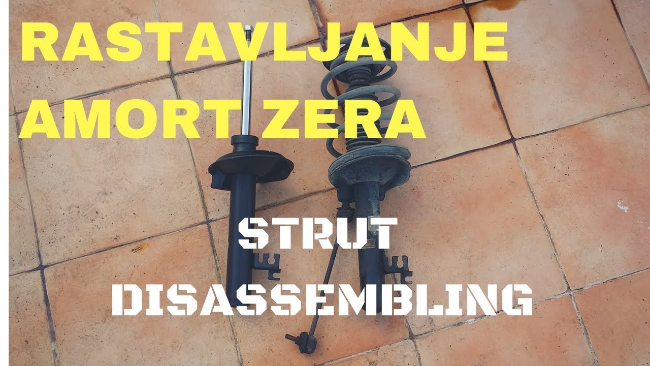 KAKO RASKLOPITI AMORTIZER / How to disassemble STRUT assembly