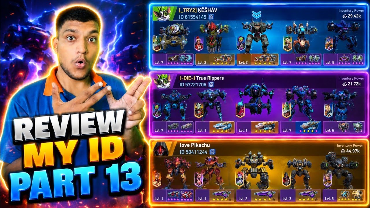 #162 ID REVIEW OF MY DEAR SUBSCRIBERS 😍✨| PART 13| MECH ARENA | #mecharena #idreview #gaming 